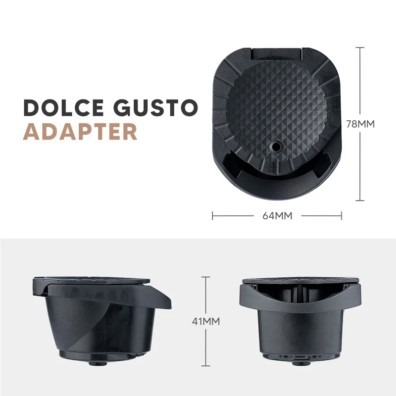 Capsule Adapter for Nespresso Capsules Convert Dolce Gusto Crema Make for Dolce Gusto Coffee Machine Piccolo Xs Genio 2A