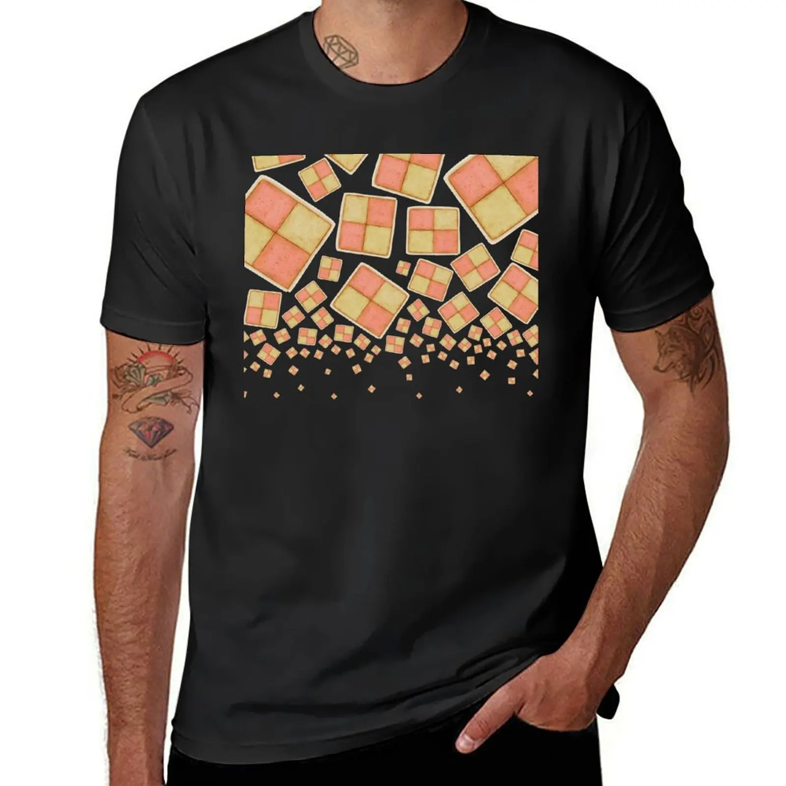 Battenberg Cake tumbling T-Shirt plus size tops blacks customs heavyweight t shirts for men