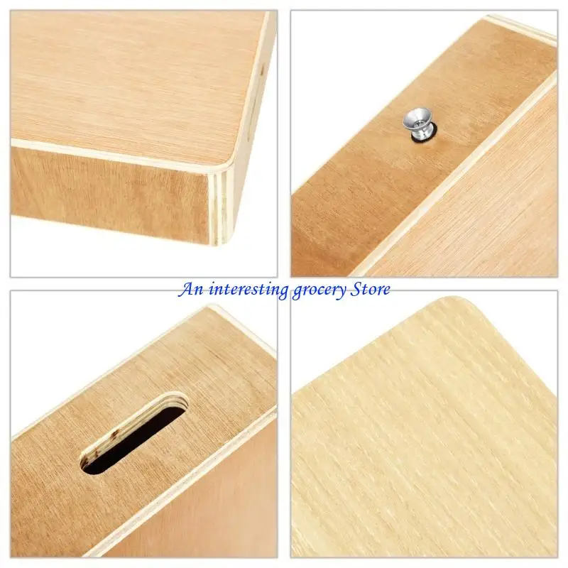 Picture 3: 652D Travel Cajon Flat Hand Drum with Adjusted Strap Easy to Carry Hand Drum