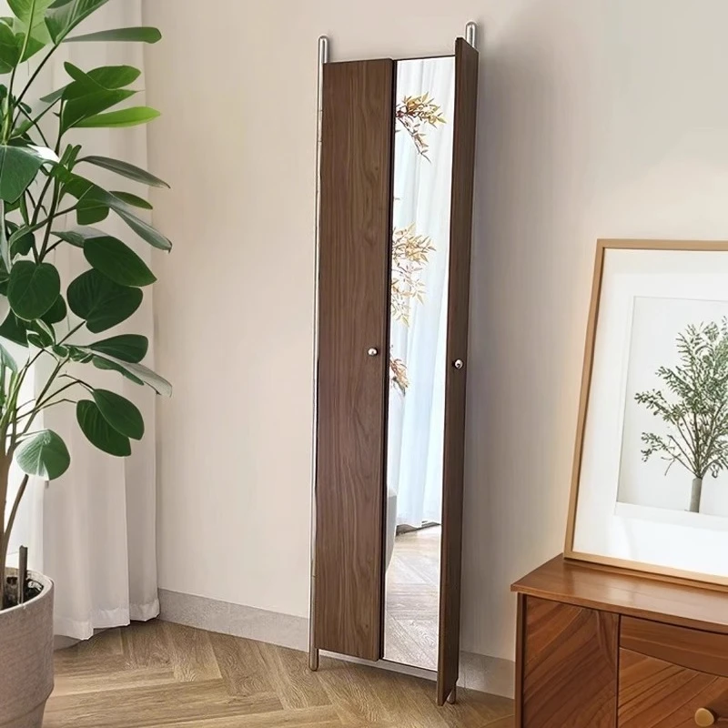 

style folding hidden full body butterfly wall hanging immersive floor mirror dressing mirror bedroom fitting mirror