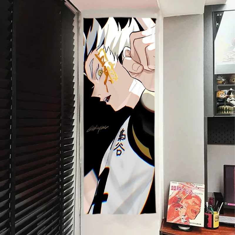 

Anime Haikyuu!! Kotaro Bokuto Cosplay Playbill Background Decorative Cloth Textile Wall Covering Life-size Posters Xmas Gift