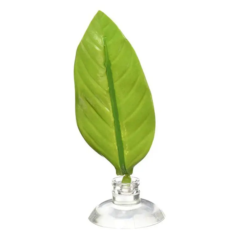 Green Artificial Leaf for Aqua-Terrariums Plants Fish Bowl Greenery Home Decor