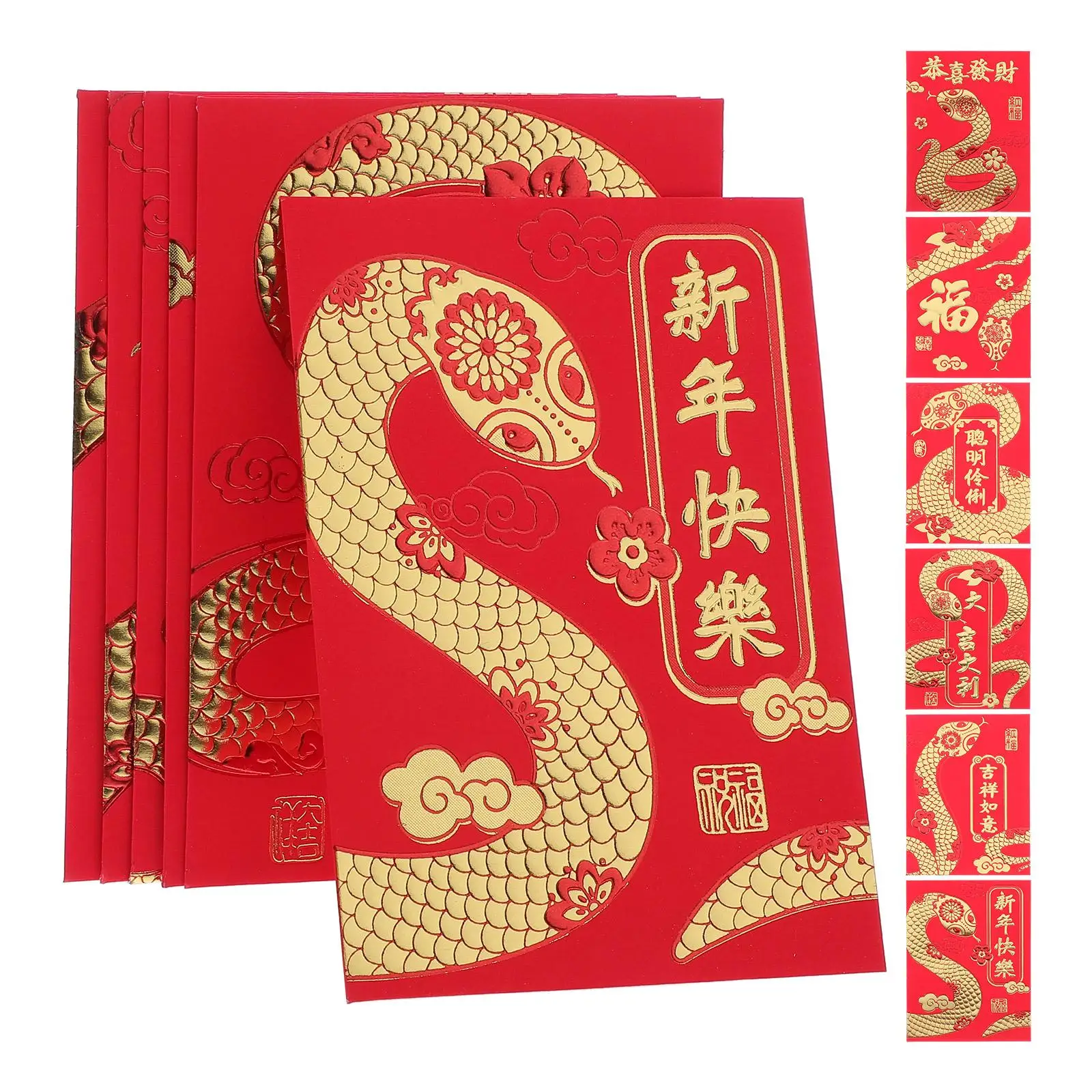 36 Pcs Lunar New Year Red Envelopes Money Pouch Homecoming Festival Spring Packet Personality