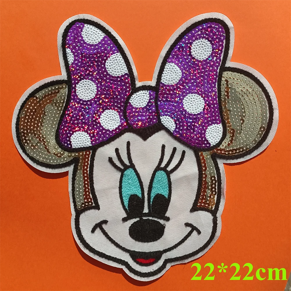 2022 New Hot Sale Mickey Mouse Letter Sticker Embroidery Clothes Patch Sewing Patch Donald Duck Patch Clothes Badge Sewing Patch