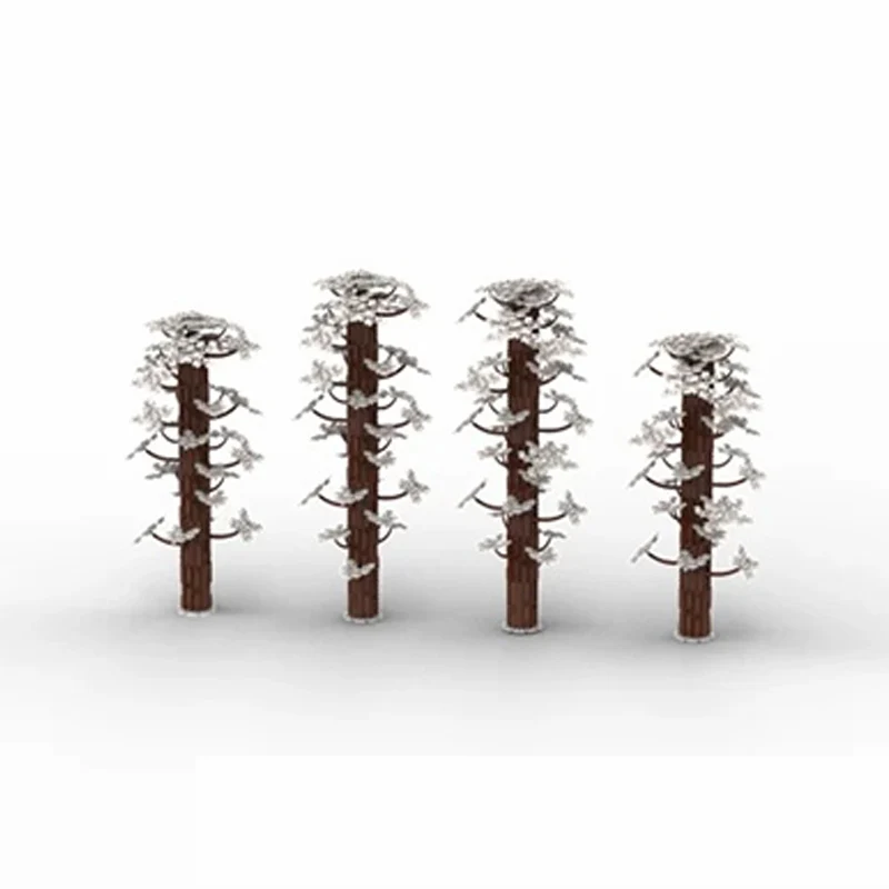 Creators Plant Series Model MOC Building Bricks White Foliage Pack Modular Technology Gifts Holiday Assemble Children Toys Suit