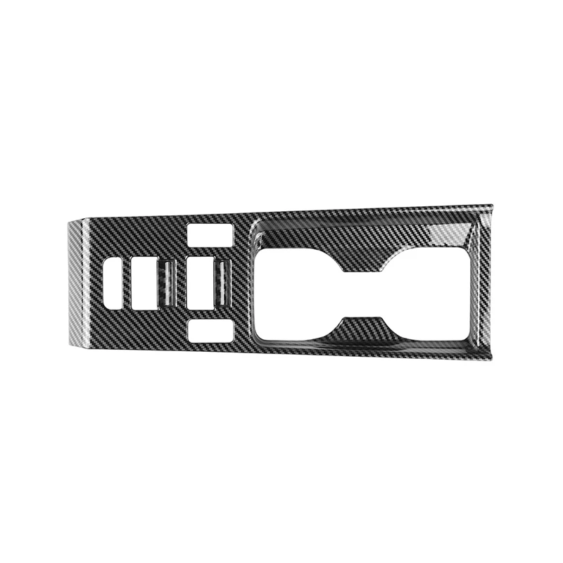 

Spare Parts Car Carbon Fiber Center Console Water Cup Holder Decoration Cover Trim Sticker For Hyundai IONIQ 6 2022 2023+ LHD