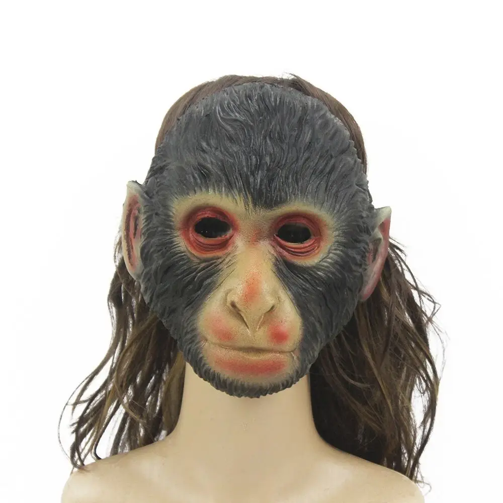 2024 Masquerade Cosplay Black Myth: Wukong Mask Funny PU Animal Mask Full Face Gorilla Mask for Halloween