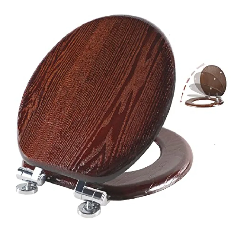 

Toilet Seat Round with Slow CloseEasy Clean Quick-Release Hinges Round