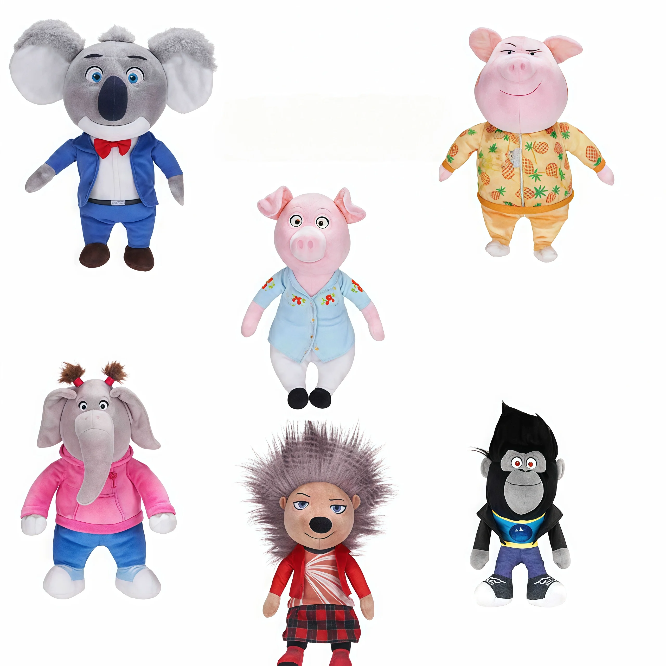 Johnny Doll Featuring a Gorilla Plush in Black Leather Jacket and Blue Jeans Outfit, Perfect as a Children's Gift or Souvenir
