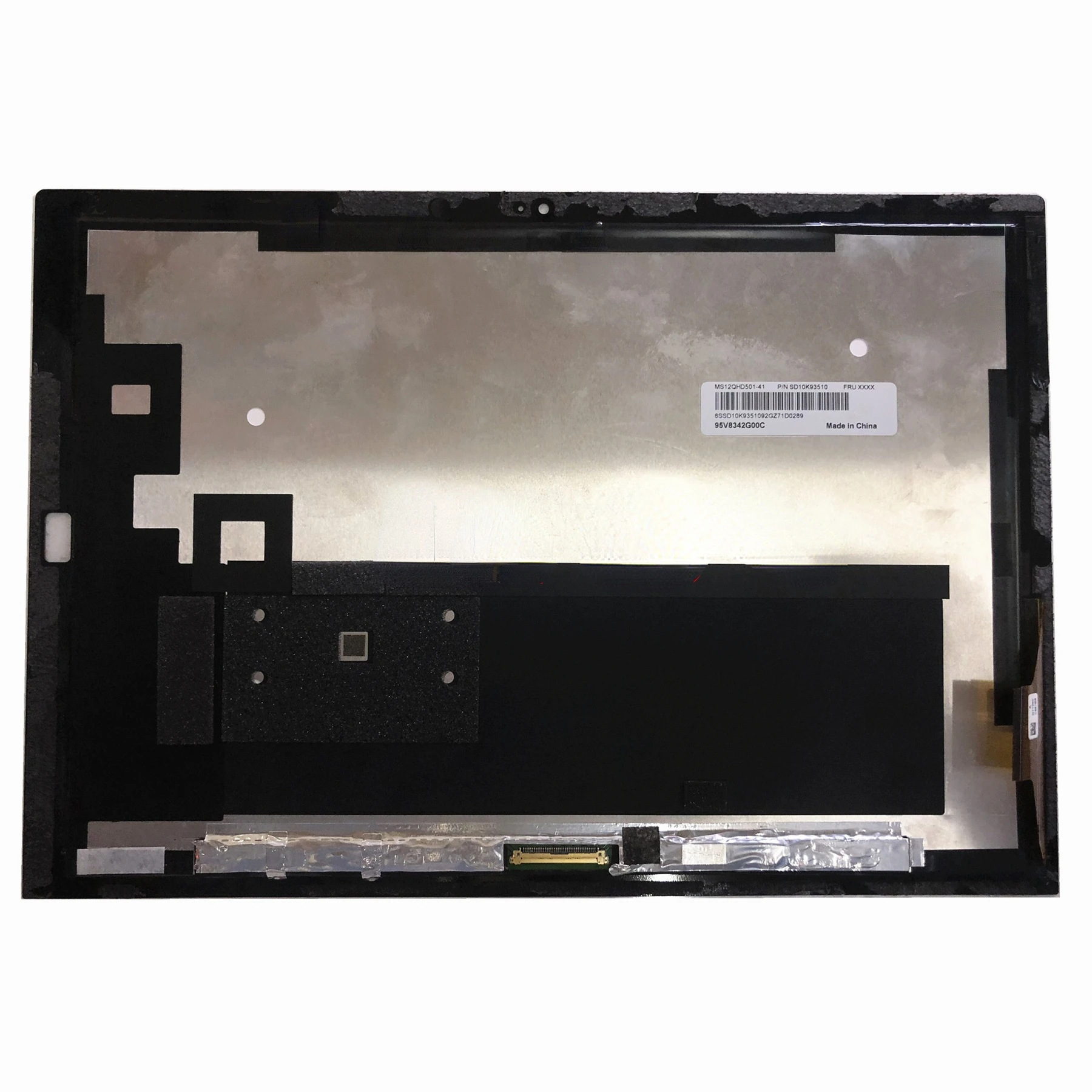 

MS12QHD501-41 12"Laptop LCD Touch Screen Digitizer Assembly For Thinkpad X1 TABLE P/N SD10K93510