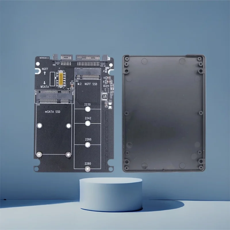 

Корпус M2 mSATA SSD 2230-2280 Переходник M.2 SATA Protocol SSD to SATA Riser Card mSATA to SATA3 с кабелем SATA to USB 3.0
