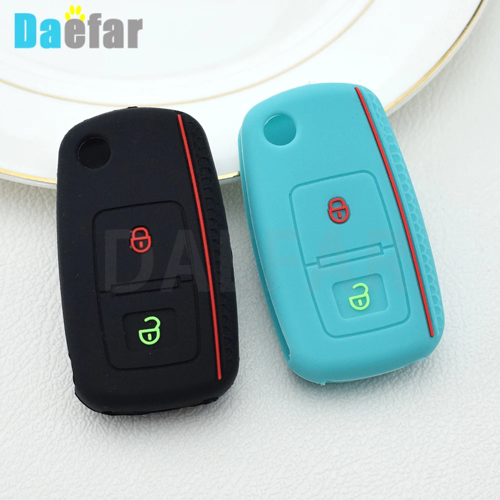 2 Buttons Car Key Case Full Cover for Volkswagen for VW Bora Polo Tiguan Jetta Passat B5 B6 B7 Golf Beetle for Skoda Octavia