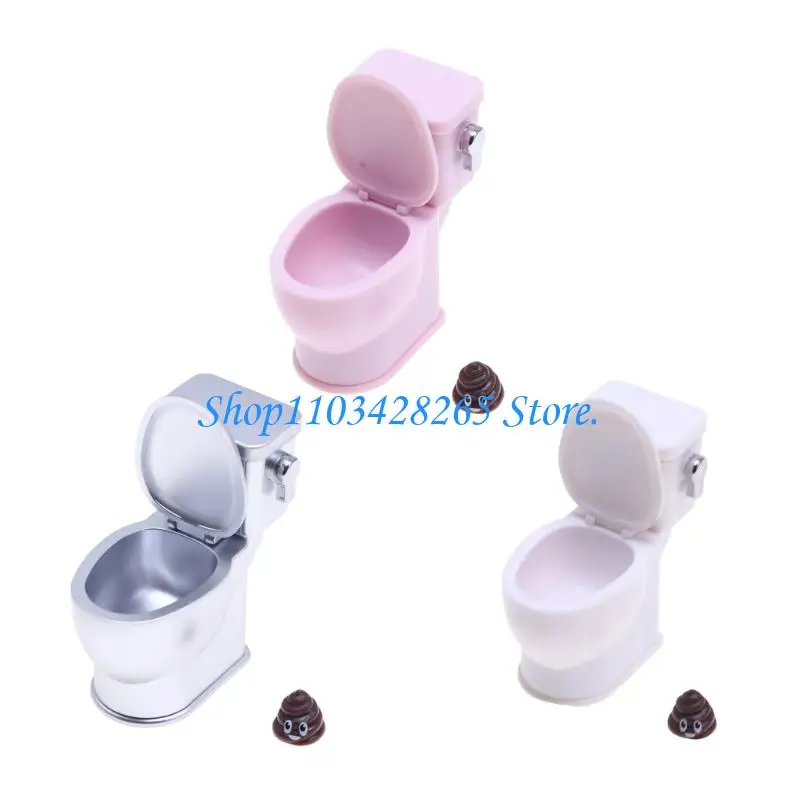 

1/12 Scale Mini Toilet Poop Dollhouses Furniture Realistic Bathroom Accessory G2TE