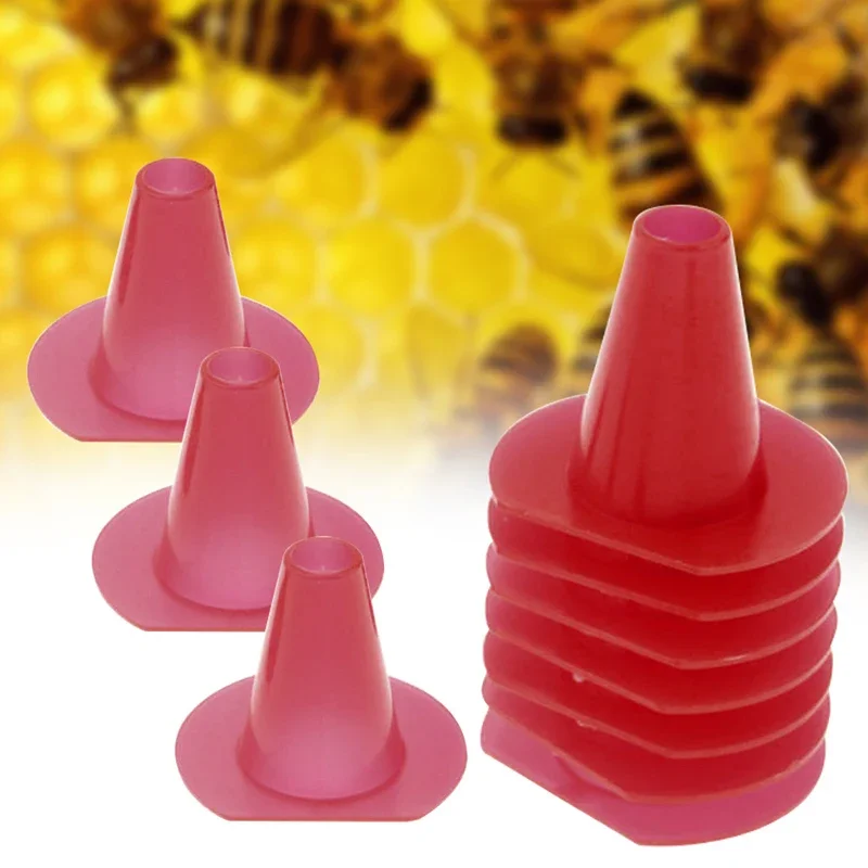 100 Pcs/pack Beekeeping Tool Cone Bee Plastic Escape Device Beehive Nest Door Bees Access In Out Control