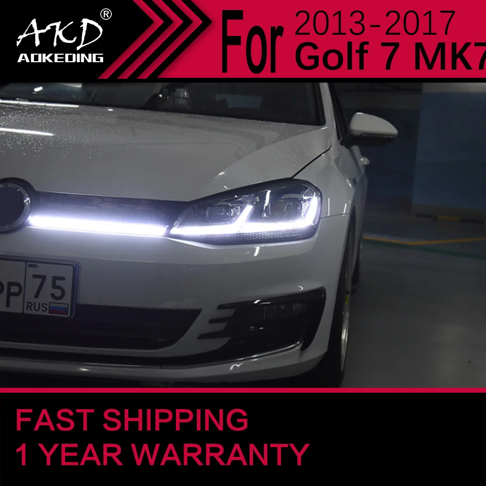 

Car Lights for VW Golf 7 Headlight 2013-2017 MK7 Golf7 Head Lamp Drl Projector Lens Automotive Accessories