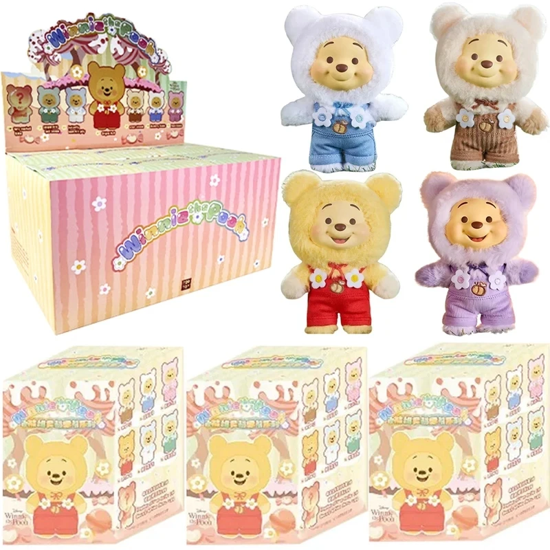 Neue Anime Winnie The Pooh Freche Party Blind Box Anhänger Disney Vinyl Tasche Puppe Spielzeug Figur Kawaii Anhänger Geburtstag Weihnachten Geschenk