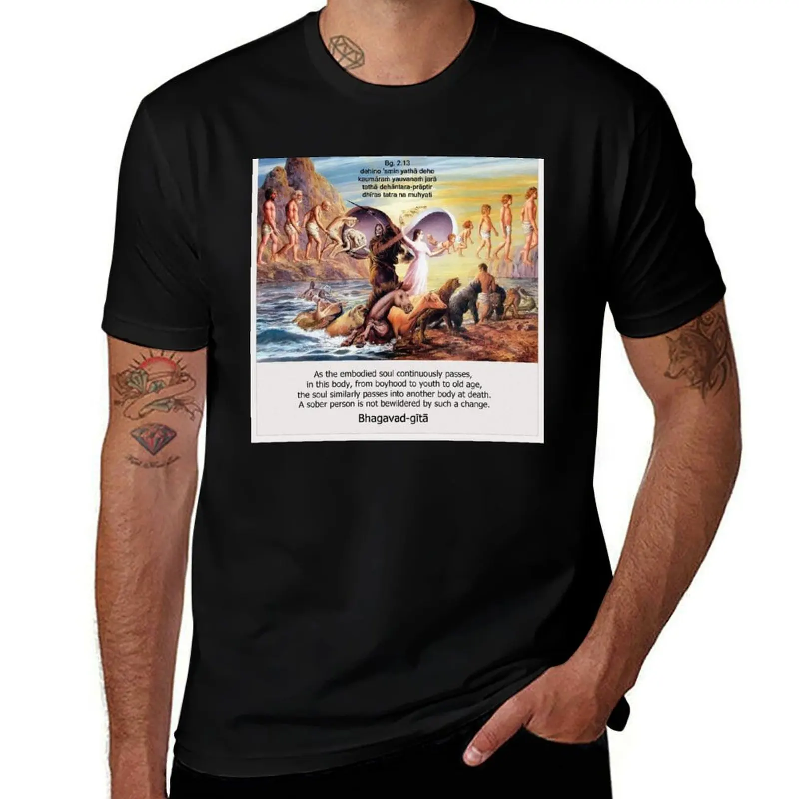 Reincarnation T-Shirt Fashion Graphic Tee for Men T-Shirt