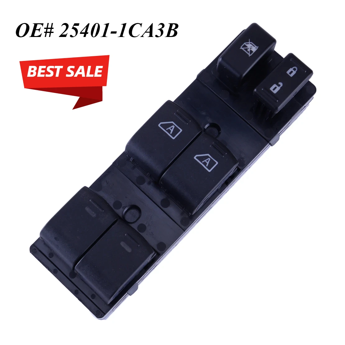 

25401-1CA3B Car Front Left Driver Master Window Switch Fit for Infiniti FX35 3.5L 2009 2010 LHD