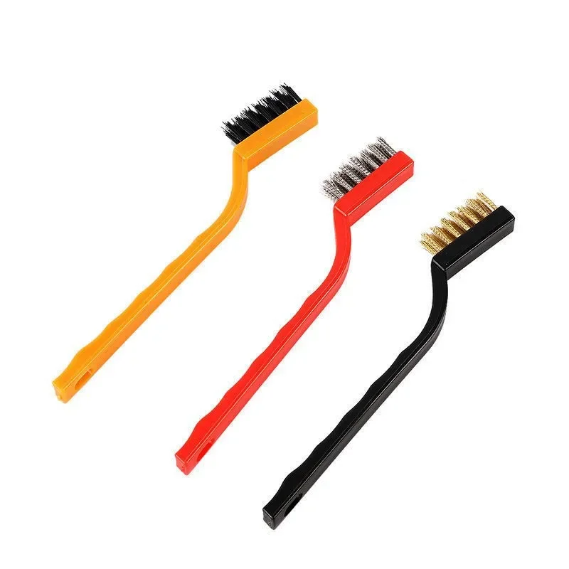 3Pcs/set Stainless Steel Brush Brass Cleaning Brush Polishing Rust Remover Metal Wire Burring Cleaning Tool