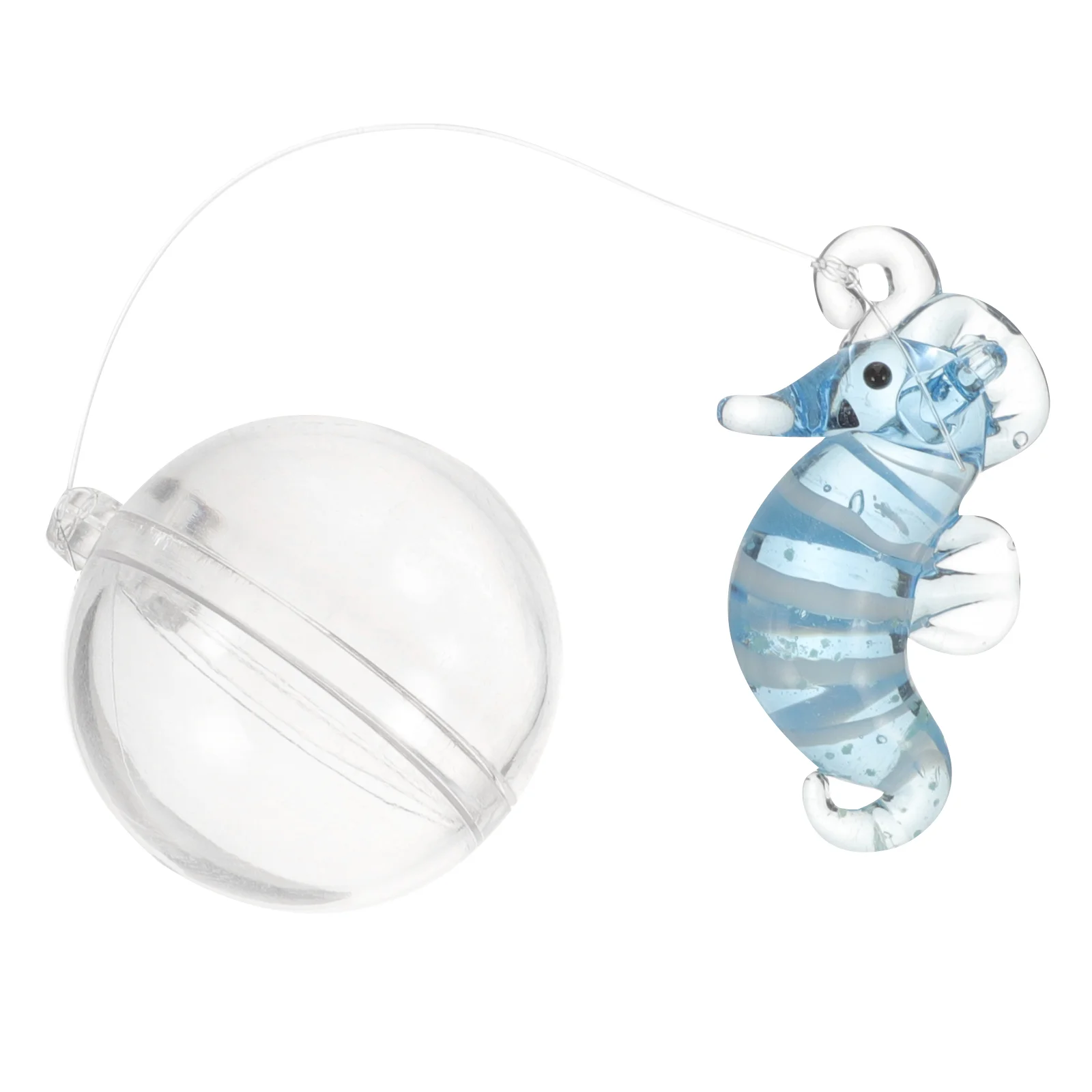 

Fish Tank Decoration Ornament Decorations Aquarium Floating Sea Horse Hanging Pendant Layout Prop Glass Household