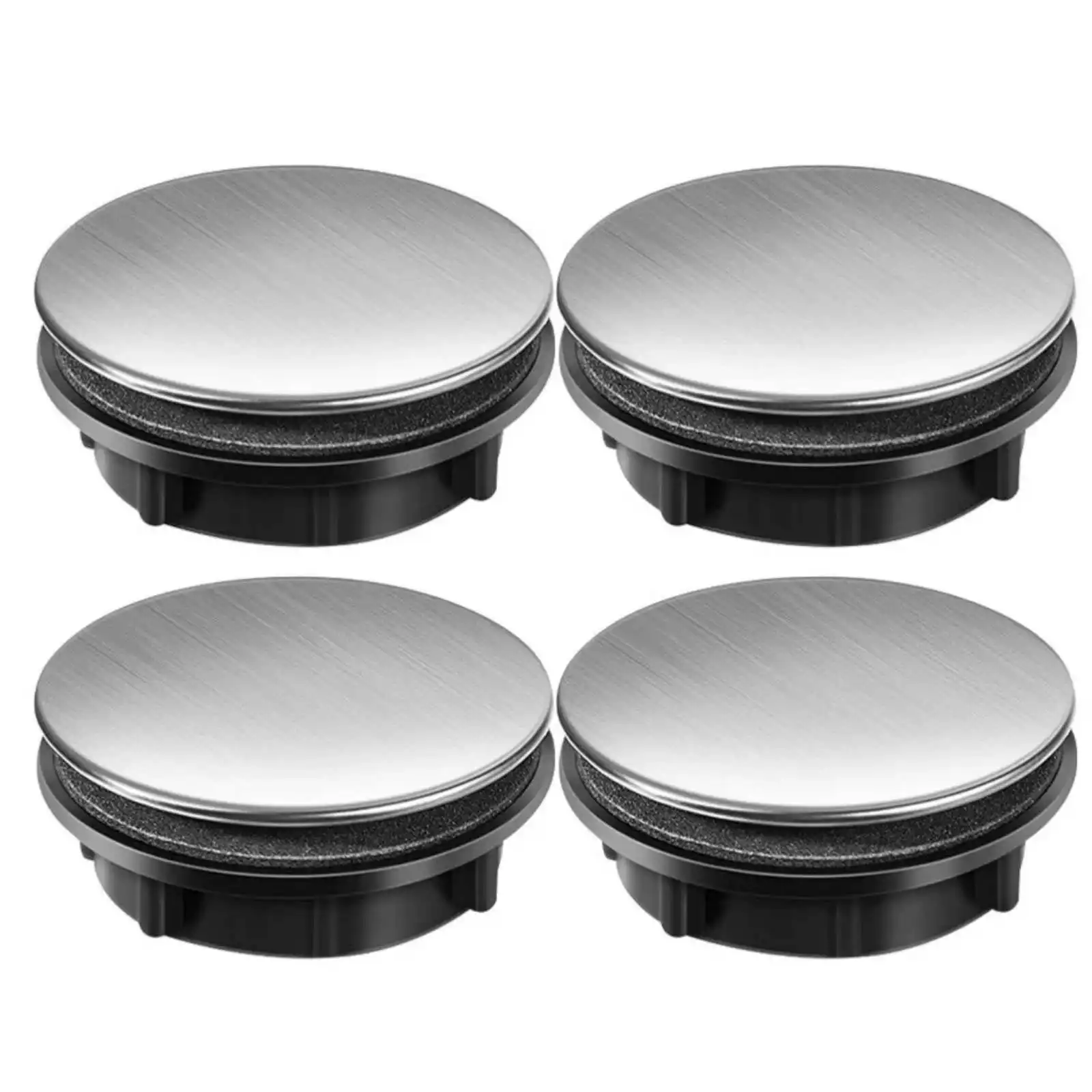 4Pcs/Set Sink Cap Plug Stainless Steel Tap Hole Cover For 28-40mm Mounting Hole Universal Kitchen Supply Accessories Replacement