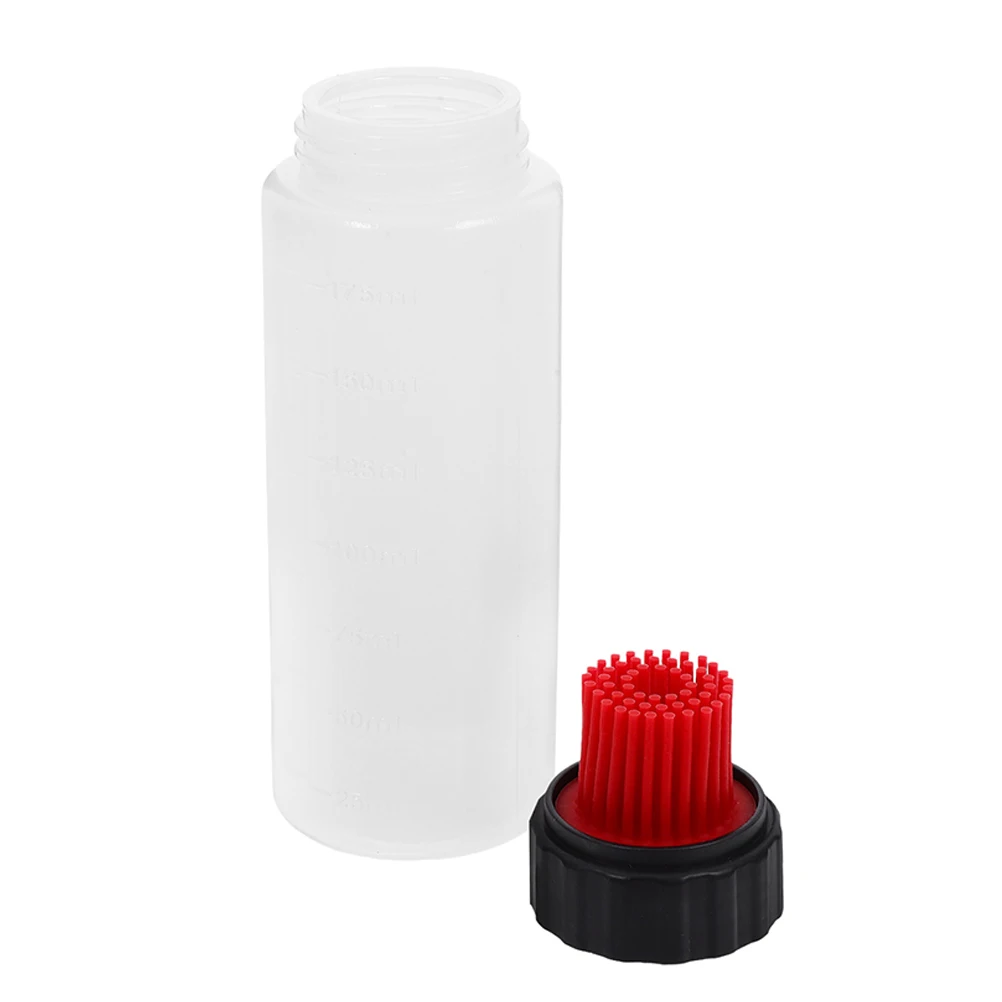 

Silicone Brush Oil Bottle Cooking Food Brushes for Basting Lecythus Dispenser with Red Butter Cup