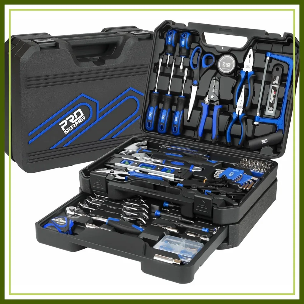 

269-Piece Tool Set, Complete Home & Auto Repair Kit with Organized Drawer Box, Blue