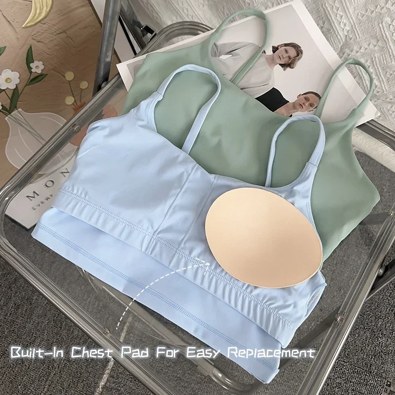 Tinta unita donna Fitness reggiseno collant Yoga gilet ad alta resistenza antiurto palestra sport Top Sexy biancheria intima traspirante per le donne palestra