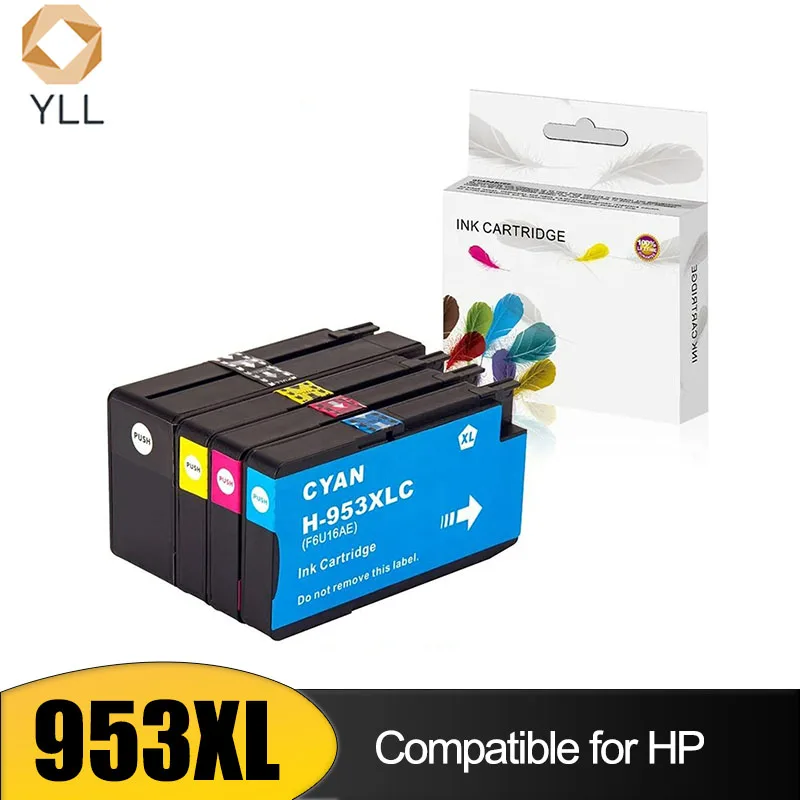 HP OfficeJet Pro 7740 7720 7730 8210 프린터용 잉크젯 카트리지, HP953 용 프리미엄 컬러 호환, 953XL 957XL 953 957 XL