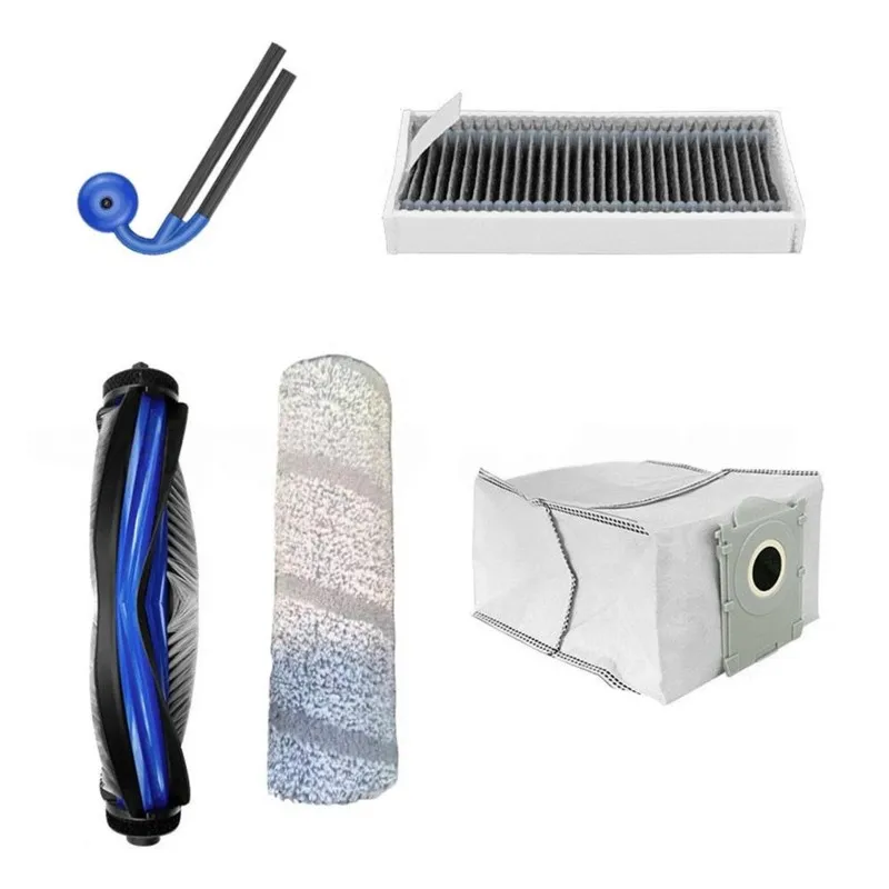 

Совместимые с KEOL аксессуары для робота-пылесоса Ecovacs T80S: сменная основная щетка, боковая щетка, ролик, насадка для влажной уборки, фильтр.