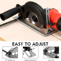 AT02-Angle Grinder Stand 45° Adjustable Angle Grinder Holder Machine Slotting Base Angle Grinder Cutting Bracket