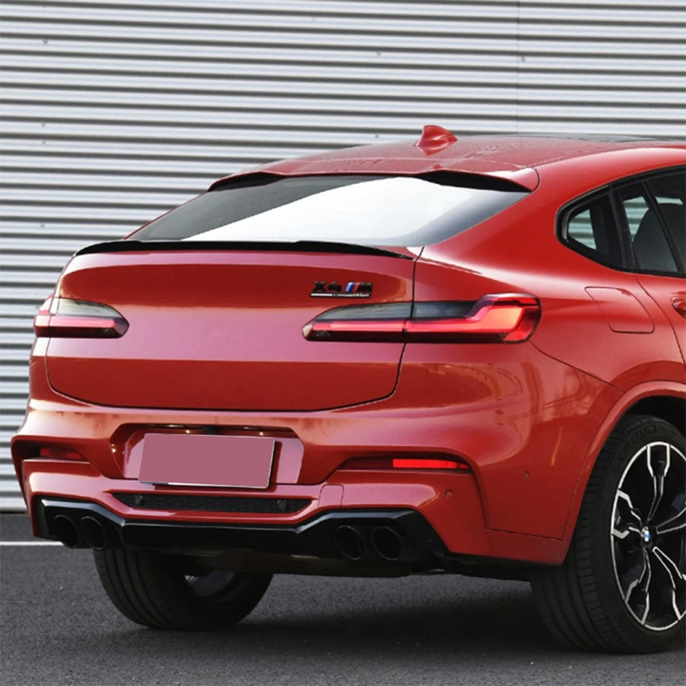 For BMW X4 G02 2019 20 21 22 23 24 M Style Rear Trunk Spoiler Lip Tail Air Deflector Tuning Wing Body Kit Automobile Modifition