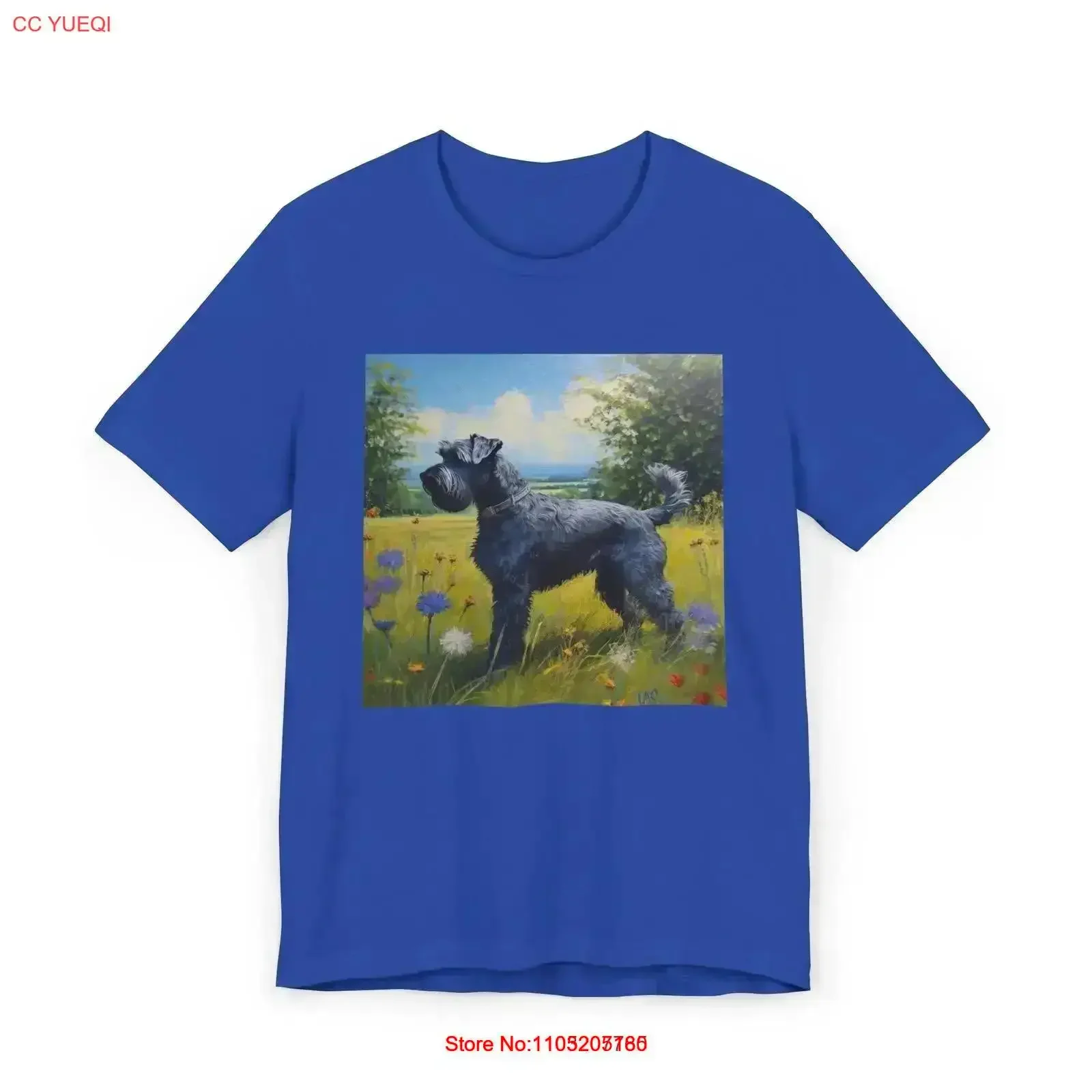 Charming Kerry Blue Terrier Lightweight Jersey T Shirt vintage Washed Casual streetwear Top For Everyday Wear designer clothes