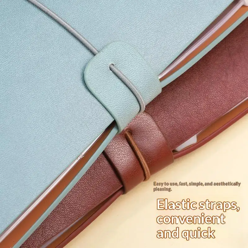 Hot Vintage PU Leather Refillable Notebook Soft Cover Loose Leaf Pages For Travel Work School Daily Journaling - view 5