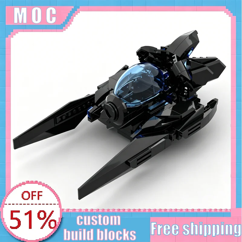 

175 Parts MOC Bat-Signal Sci-Fi Sculpture Display Model Custom Creative Building Blocks Educational Assembly Toys Display Gifts