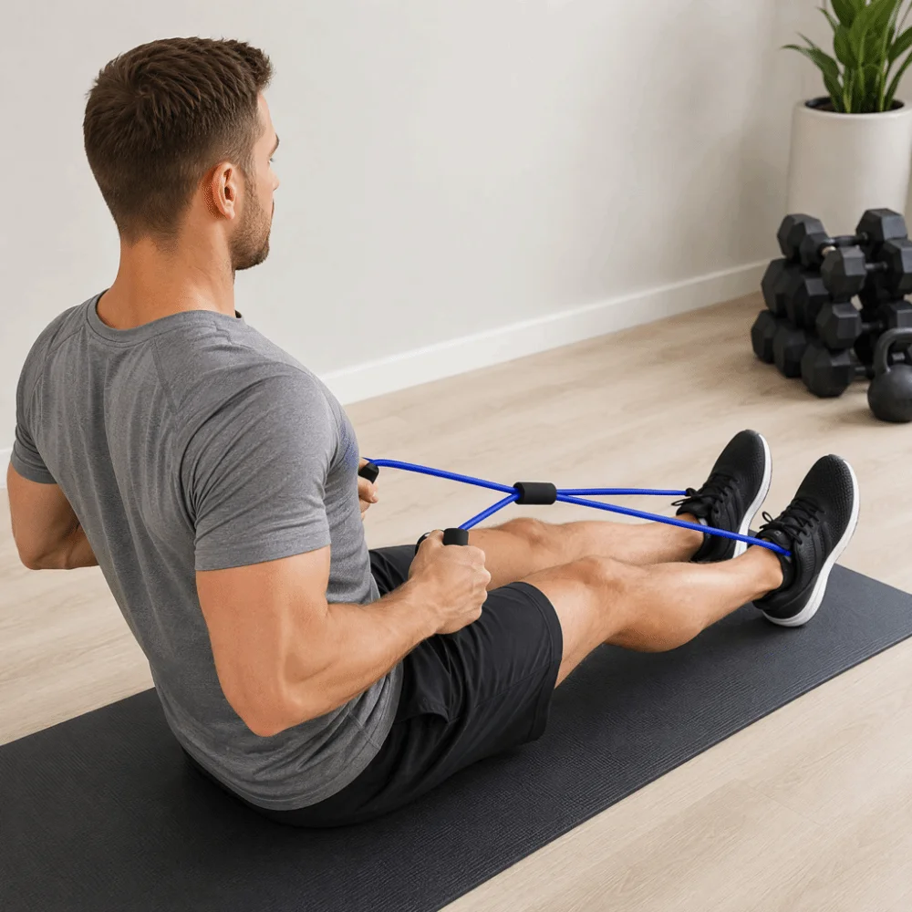 12pcs Figure 8 Shape Pull Rope Motion Design Arm Power Focus Arm Power Trainer Pull Rope Structur Home Motion Pull Rope Home Use