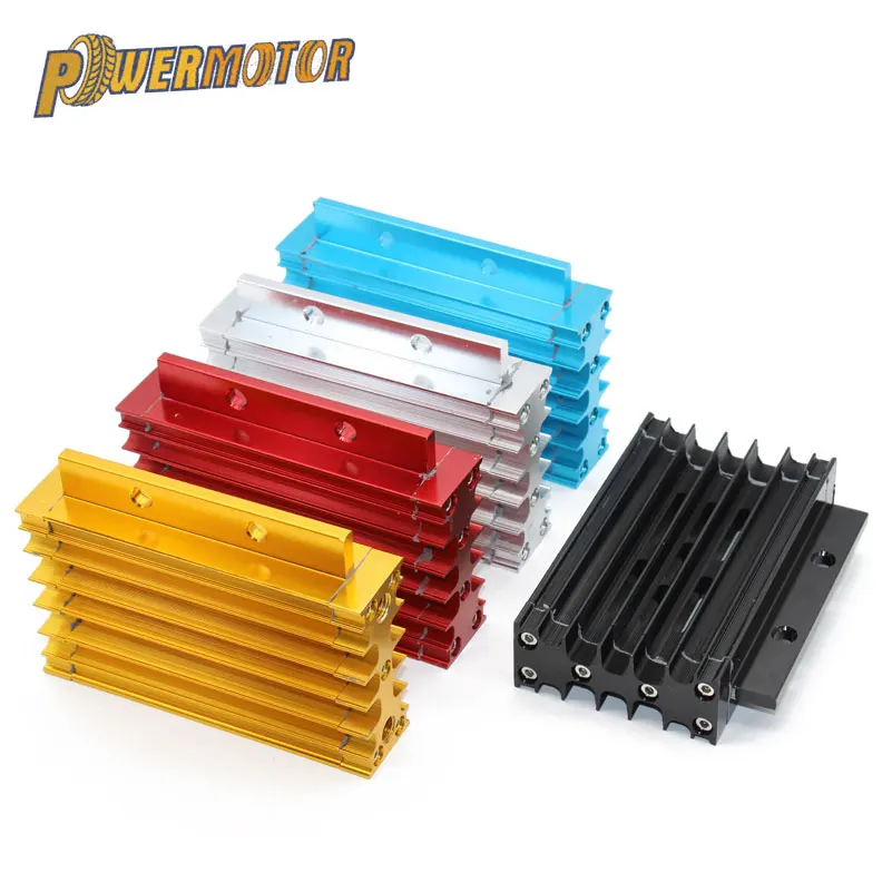 Universelles Motorrad-Ölkühlergerät, Aluminium-Adapter, Kühlkörper für ATV, Pit Dirt Bike, Motocross, 50CC-110CC, Zubehör