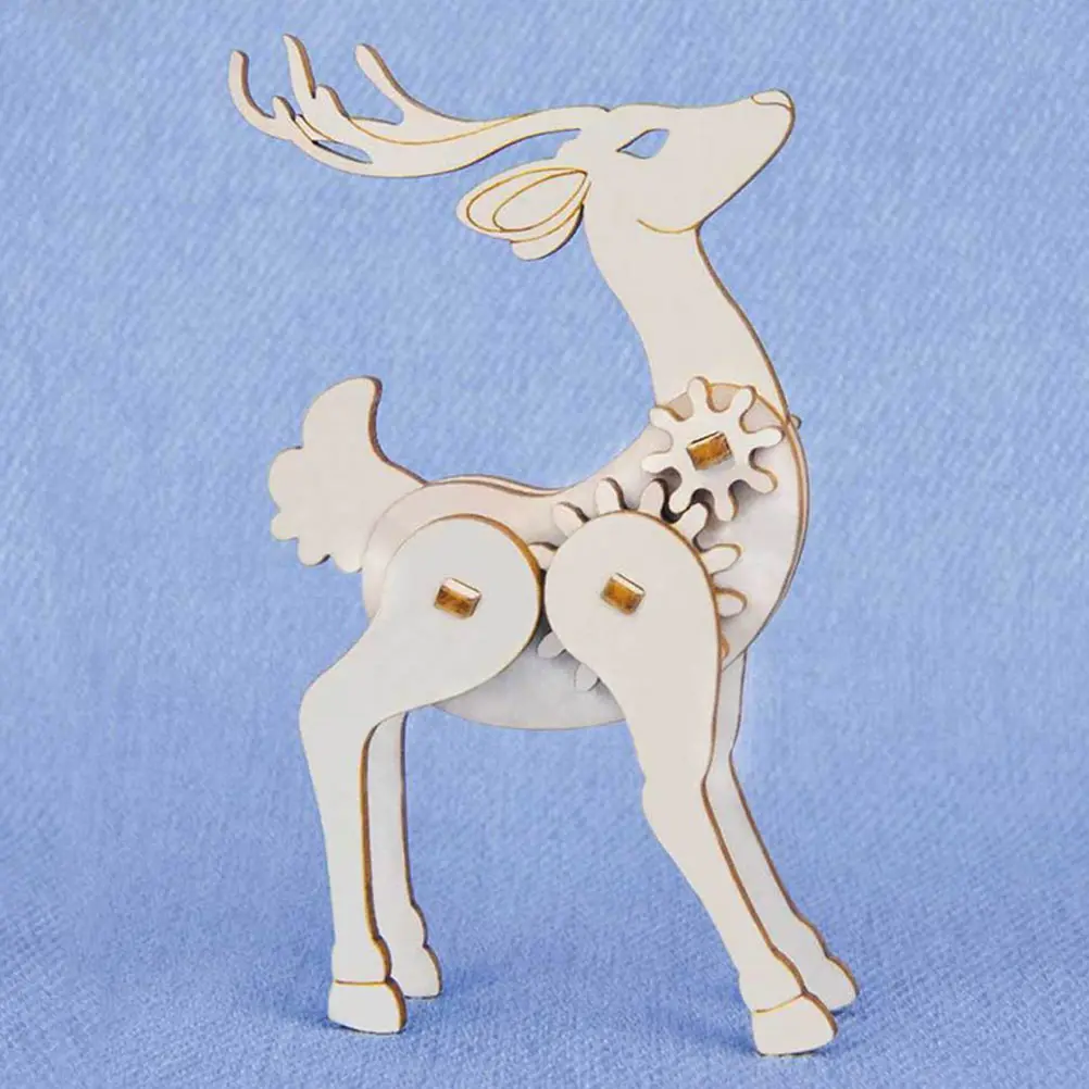 

6 Sets Animal Assembly DIY Educational Model Kids Gift Assembled Animals Toys Wooden Toddler
