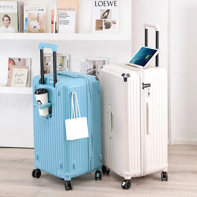 Travel Suitcase New Design Rolling Luggage FashionTrolley Case Large Capacity Trunk Silent Universal Wheel Password Lock Luggage