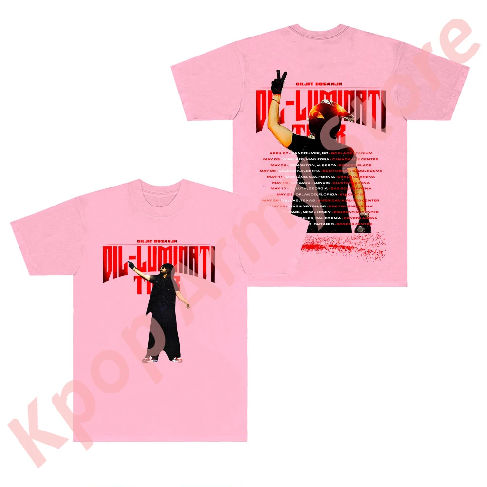 Diljit Dosanjh 2024 Dil-Luminati Tour Merch Tee Summer Unisex Fashion Casual Short Sleeve T-Shirts