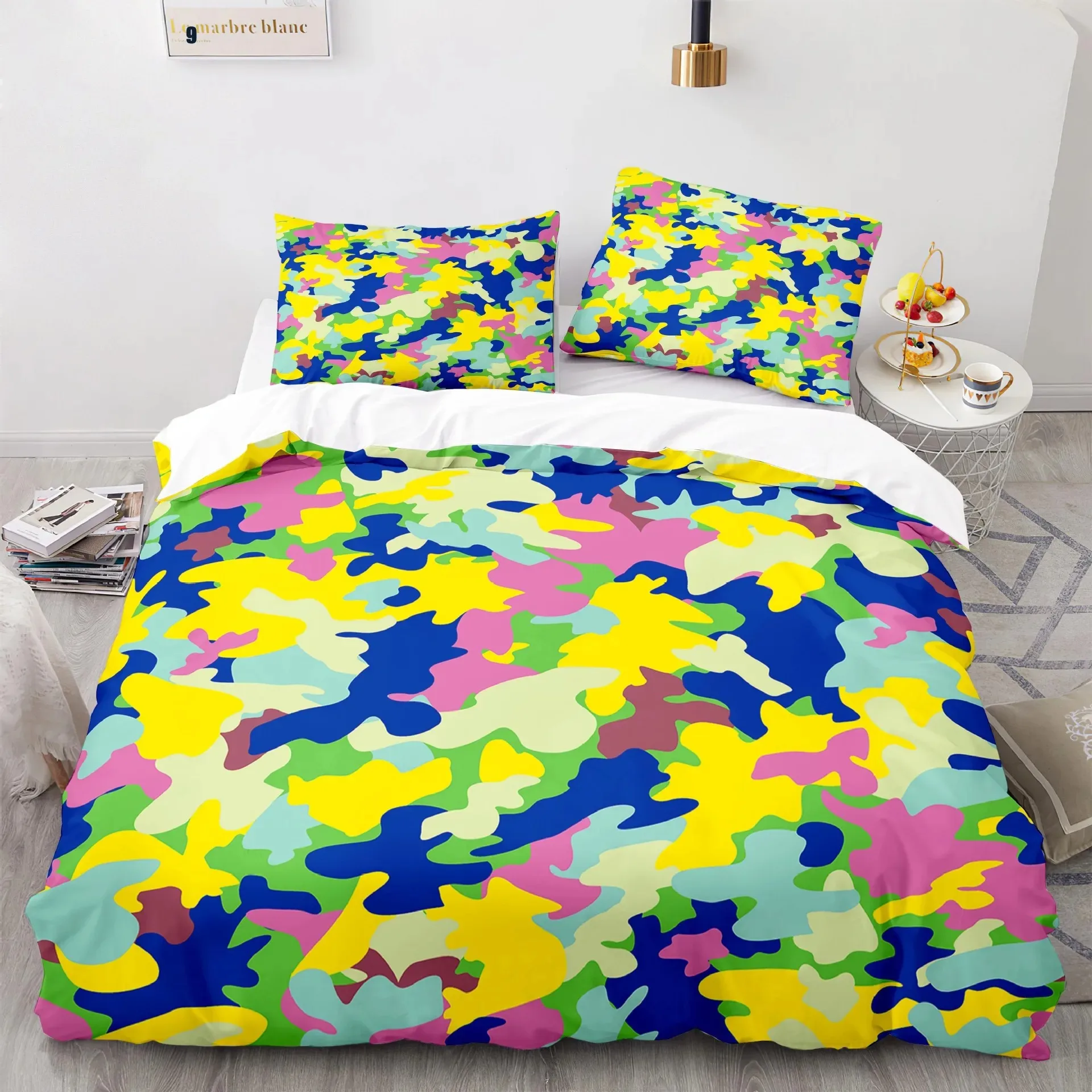 

Camouflage 3D Comfortable Duvet Quilt Cover Pillowcase Bedding Set Children Bedroom Decoration Home Textile