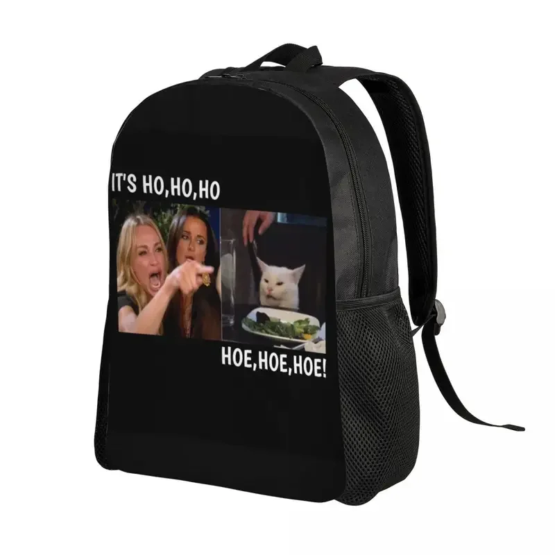 Custom  Woman Yelling At Confused Cat Meme Backpacks for Boys Girls College School Travel Bags  Bookbag Fits 15 Inch Laptop