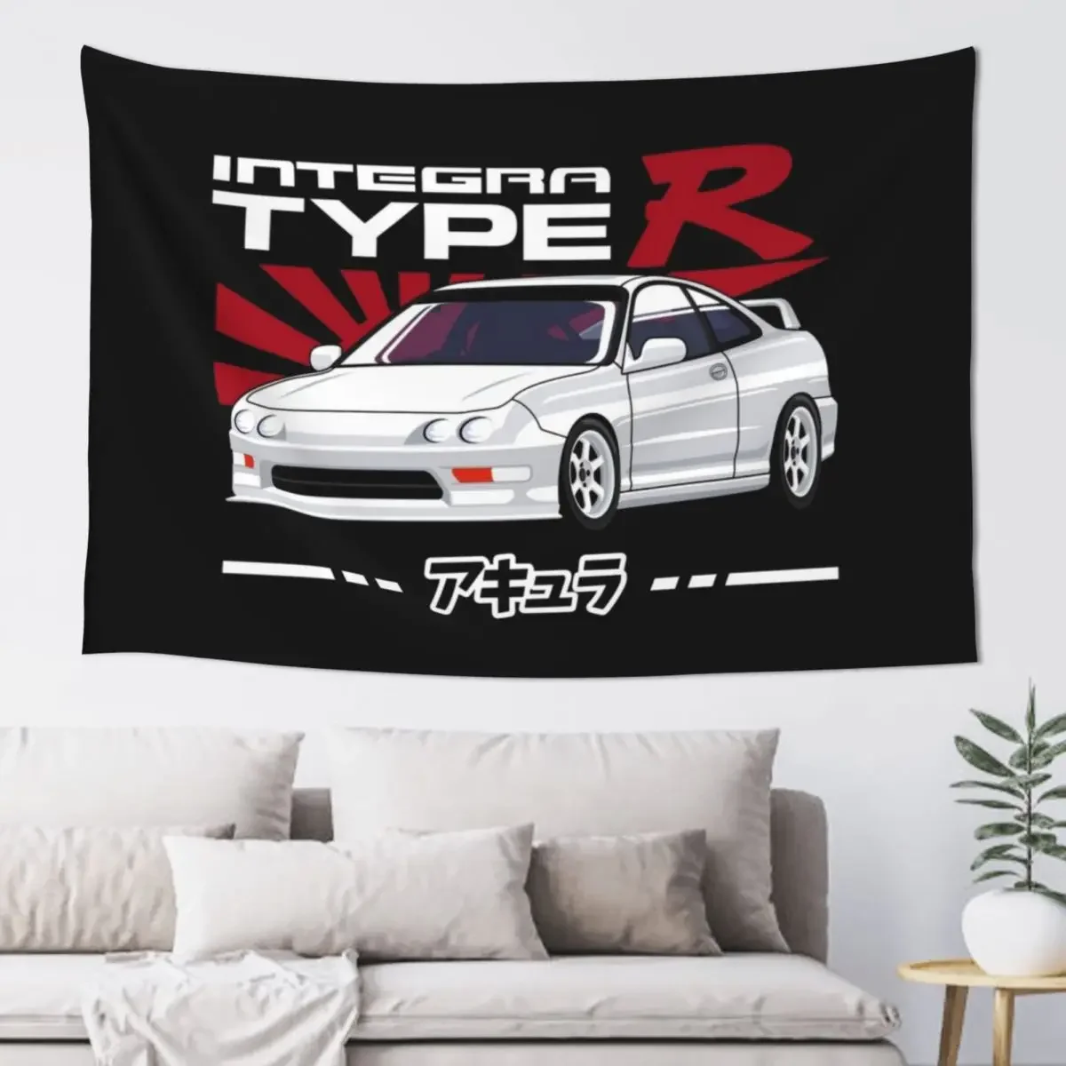 Integra Type R Drifting Cars Tapestry Nordic Home Decor Home Decor Accessories Tapestry