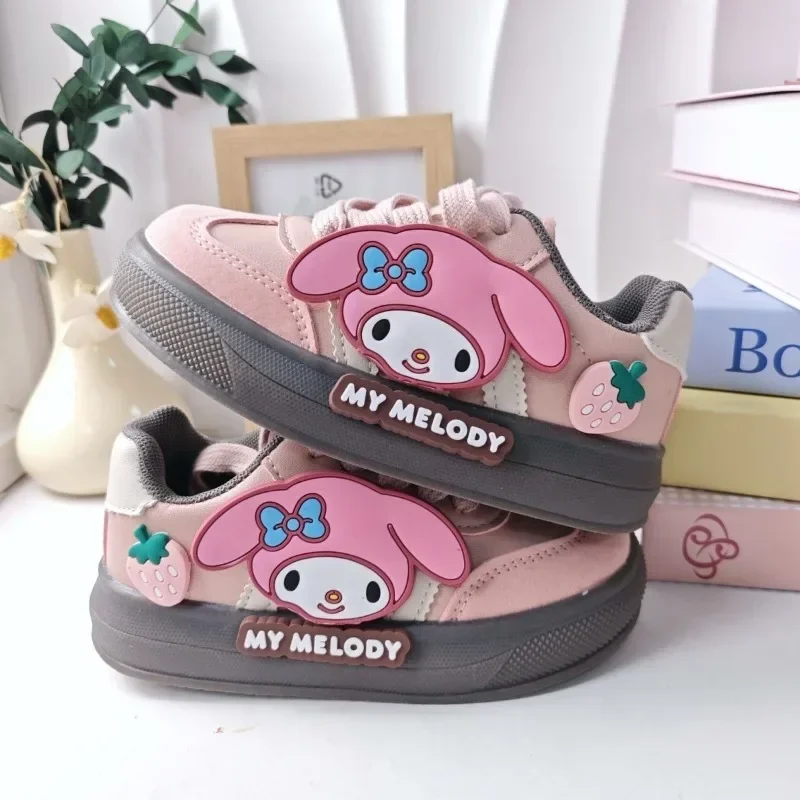 Primavera minha melodia anime miniso moda lazer sapatos esportivos bonito dos desenhos animados kawaii ins sapatos quentes tênis presentes para meninas