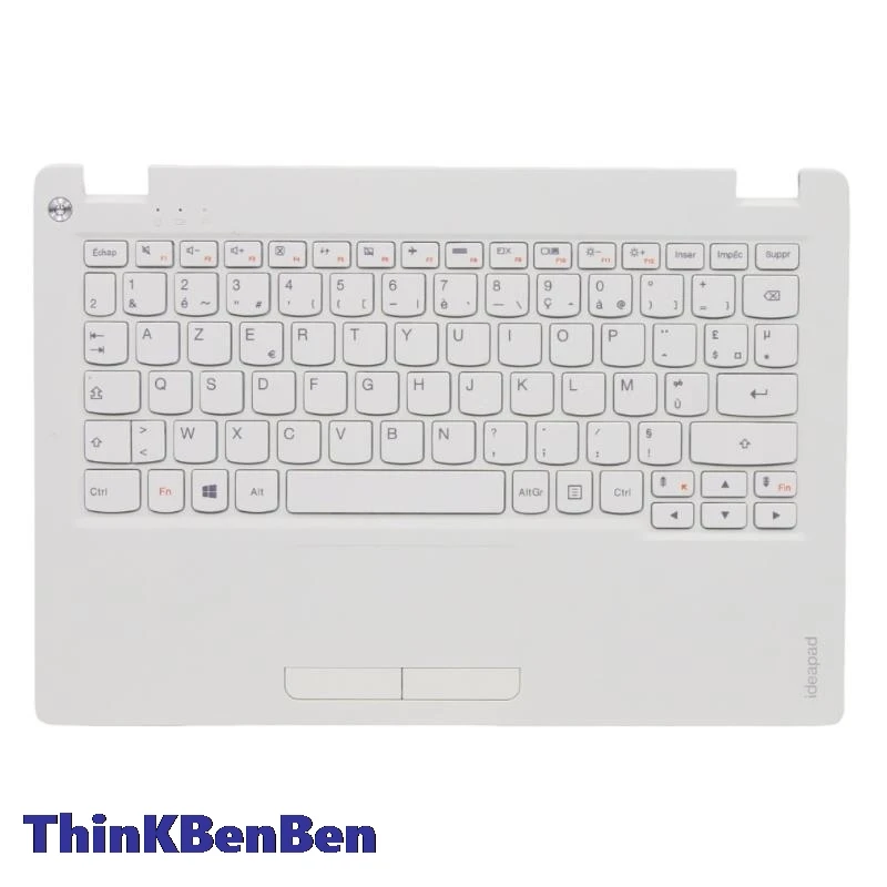 

FR French White Keyboard Upper Case Palmrest Shell Cover For Lenovo Ideapad 110S 11 11IBR 5CB0M53698