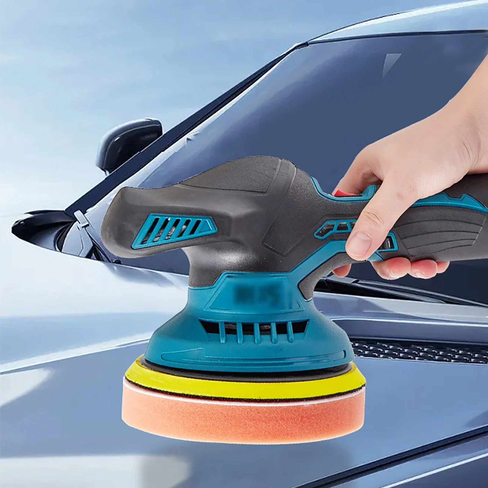 12V Electric Wireless Car Polisher Waxer 6-Speed Adjustable Wireless Polishing Machine Car Headlight Body Repair Polish Wax Tool