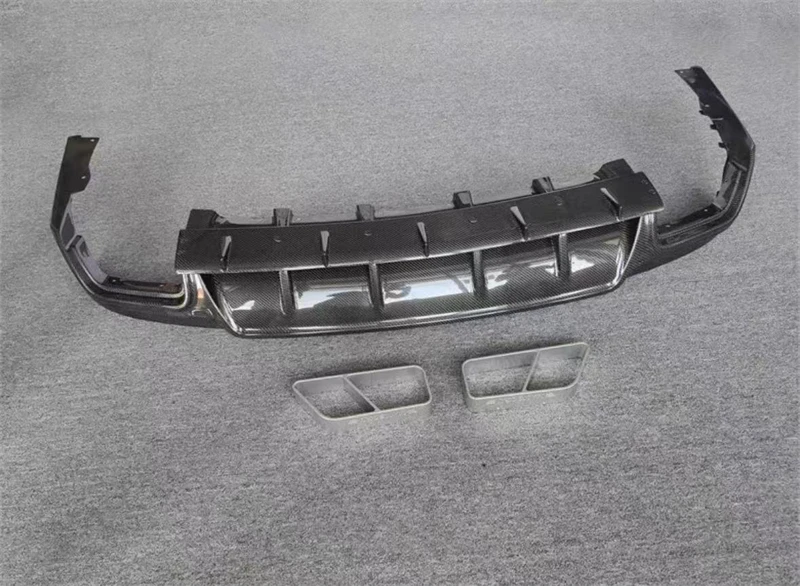 Per Maserati Levante ReaI Kit spoiler porta scarico labbro posteriore paraurti in fibra di carbonio