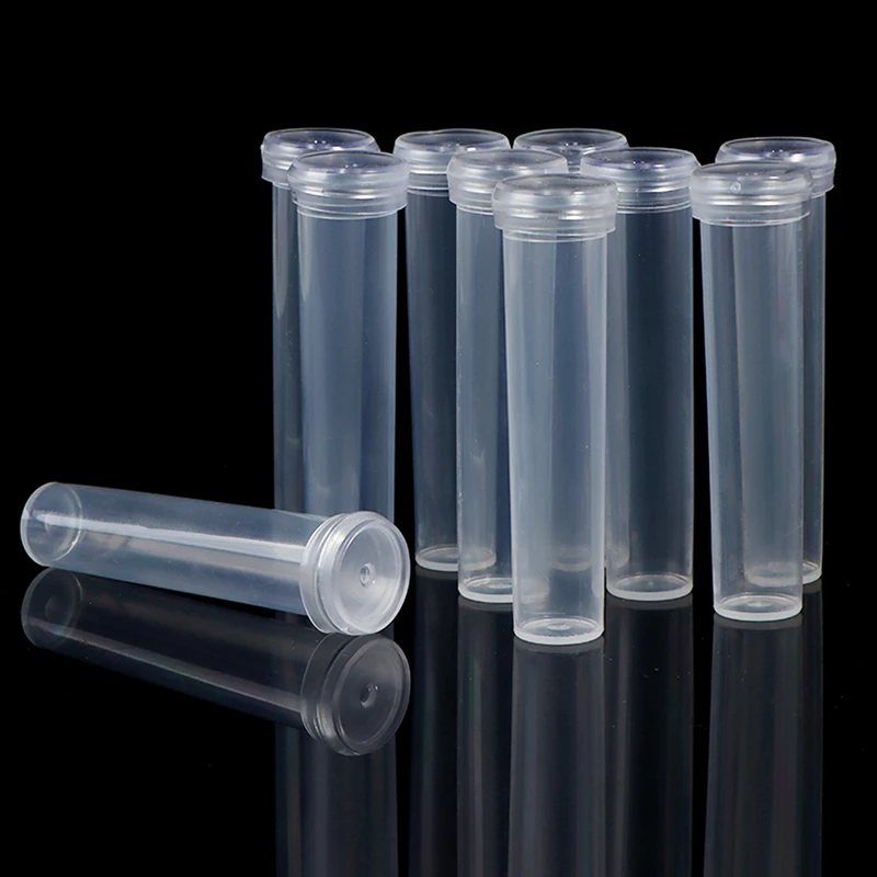 5/10/20Pcs Plastic Flower Nutrition Tube With Cap Fresh Flower Water Storage Tube Plant Fresh-keeping Culture Small Tubes