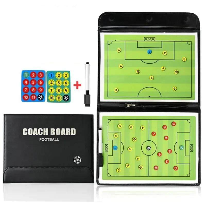 Foldable Magnetic Football Training Board Soccer Coaching Clipboard for Match Train Football Tactic Folder Soccer Accessories