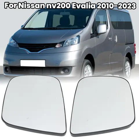 1PC Car Door Wing Rearview Side Mirror Lens Glass For Nissan NV200 Evalia 2010-2023 Exterior Parts Accessories No Heating